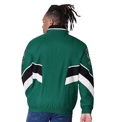 Men's Starter Green New York Jets Captain Satin Varsity Jacket