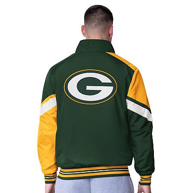 Men's G-III Extreme Green Green Bay Packers Strong Arm Reversible Full-Zip Jacket