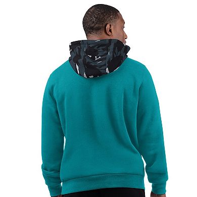 Men's Starter Aqua Miami Dolphins Thursday Night Gridiron Vintage Logo Pullover Hoodie