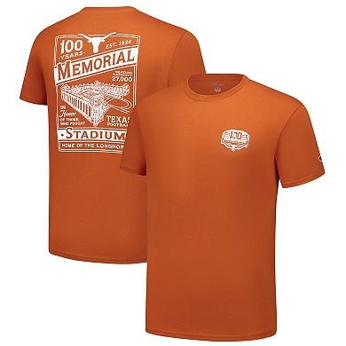 Men's Champion Texas Orange Texas Longhorns 100 Years of DKR T-Shirt