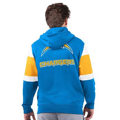 Men's Starter Powder Blue Los Angeles Chargers Extreme Full-Zip Hoodie