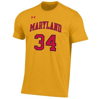 Men's Under Armour Gold Maryland Terrapins Len Bias Performance T-Shirt