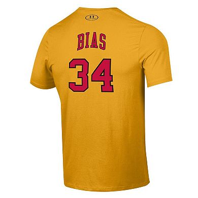 Men's Under Armour Gold Maryland Terrapins Len Bias Performance T-Shirt
