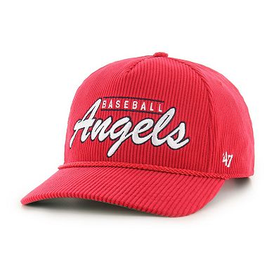 Men's '47 Red Los Angeles Angels Corduroy Hitch Adjustable Hat