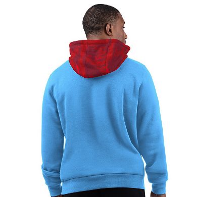 Men's Starter Light Blue Houston Oilers Thursday Night Gridiron Vintage Logo Pullover Hoodie