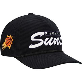 Men's '47 Black Phoenix Suns Double Header Sidepatch Cord Hitch Adjustable Hat