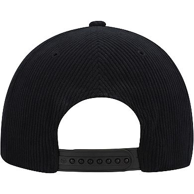 Men's '47 Black Phoenix Suns Double Header Sidepatch Cord Hitch Adjustable Hat