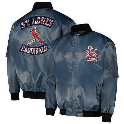 Men's Profile Charcoal St. Louis Cardinals Big & Tall Full-Zip