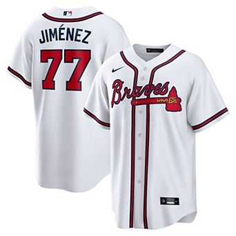 Men's Nike Joe Jim̩nez White Atlanta Braves Home Replica Player Jersey