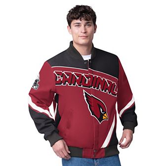 Men's G-III Extreme Cardinal Arizona Cardinals Maximum Racing Full-Zip Jacket