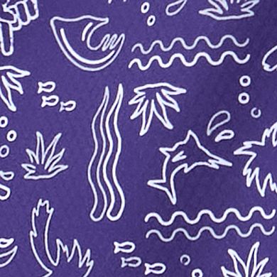 Men's Columbia PFG Purple Baltimore Ravens Super Slack Tide Omni-Wick Button-Up Shirt