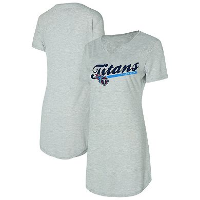 Women's Concepts Sport Gray Tennessee Titans Petition Knit Nightshirt