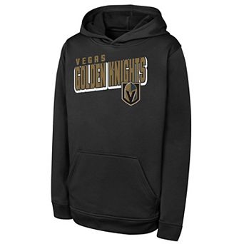 Youth Black Vegas Golden Knights Cyber Punk Performance Hoodie