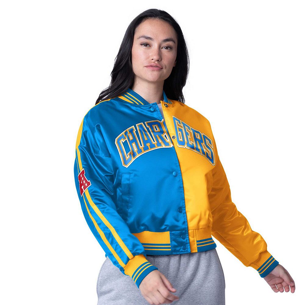 Women's Starter Powder Blue/Gold Los Angeles Chargers Zone Blitz