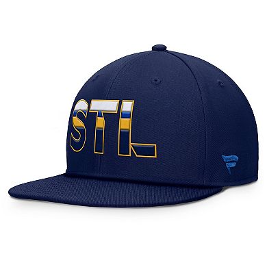 Men's Fanatics Navy St. Louis Blues Authentic Pro Rink Snapback Hat