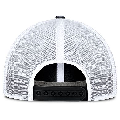 Men's Fanatics Black/White Nashville Predators Averie Trucker Adjustable Hat