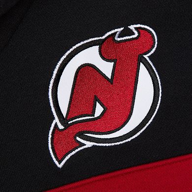 Men's Mitchell & Ness Black New Jersey Devils Head Coach Slogan Pullover Hoodie