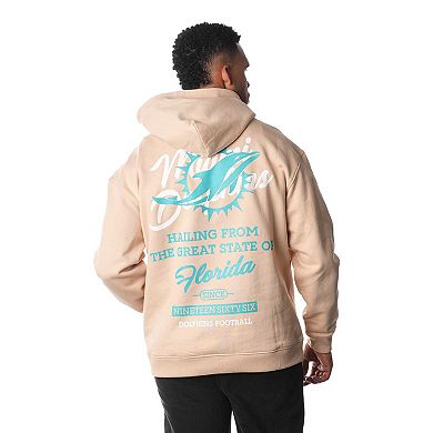 Unisex The Wild Collective Cream Miami Dolphins Fleece Pullover Hoodie
