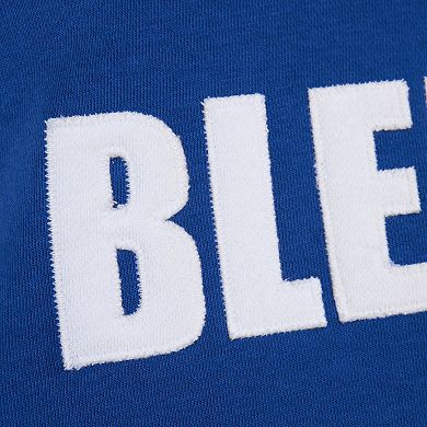 Men's Mitchell & Ness Blue St. Louis Blues Head Coach Slogan Pullover Hoodie