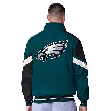 Men's G-III Extreme Midnight Green Philadelphia Eagles Strong Arm Reversible Full-Zip Jacket
