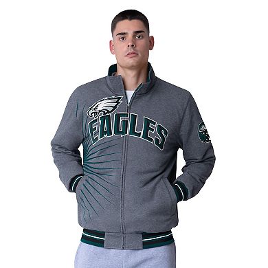 Men's G-III Extreme Midnight Green Philadelphia Eagles Strong Arm Reversible Full-Zip Jacket