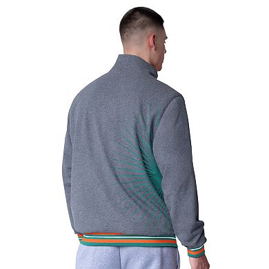 Men's G-III Extreme Aqua Miami Dolphins Strong Arm Reversible Full-Zip Jacket
