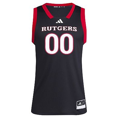 Men's adidas #1 Black Rutgers Scarlet Knights Replica Swingman Jersey