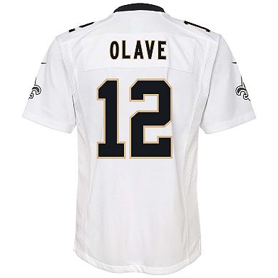 Youth Nike Chris Olave White New Orleans Saints Game Jersey
