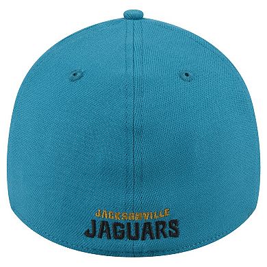 Men's New Era Teal Jacksonville Jaguars Throwback Crawl Standard 39THIRTY Flex Hat