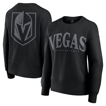 Women's Fanatics Black Vegas Golden Knights Elements Flow Pullover Sweatshirt