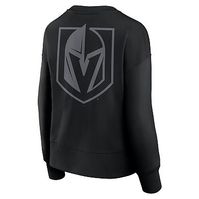 Women's Fanatics Black Vegas Golden Knights Elements Flow Pullover Sweatshirt