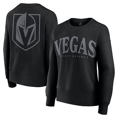 Women's Fanatics Black Vegas Golden Knights Elements Flow Pullover Sweatshirt