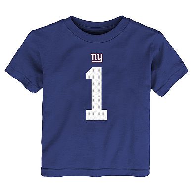 Toddler Nike Malik Nabers Royal New York Giants Name & Number T-Shirt