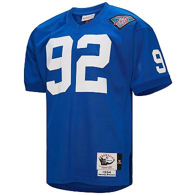 Men's Mitchell & Ness Michael Strahan Royal New York Giants 1994 Authentic Throwback Retired Player Jersey