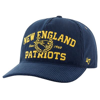 Men s 47 Navy New England Patriots Letterman Hitch Adjustable Hat