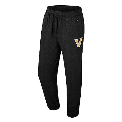 Men's Colosseum Black Vanderbilt Commodores Revolution Jogger Pants