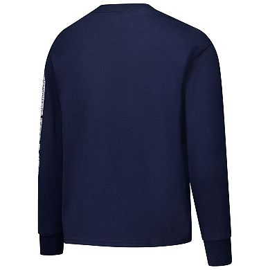 Youth Champion Navy Penn State Nittany Lions Distressed Arch Over Logo Long Sleeve T-Shirt