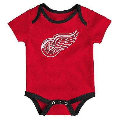 Newborn & Infant Detroit Red Wings Legend Three-Piece Bodysuit Set