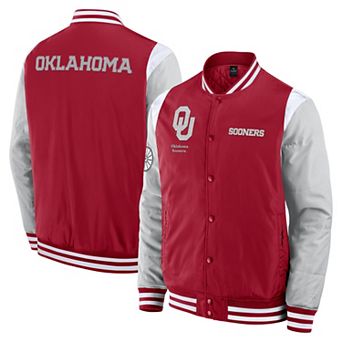 Men's Fanatics Crimson Oklahoma Sooners Elements Elite Full-Snap Jacket