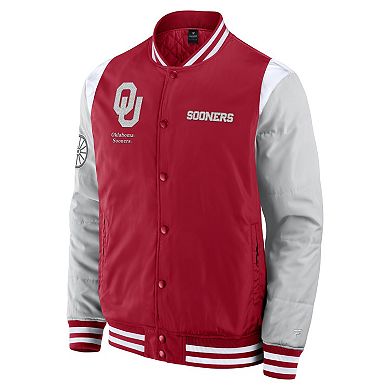 Men's Fanatics Crimson Oklahoma Sooners Elements Elite Full-Snap Jacket