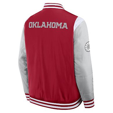 Men's Fanatics Crimson Oklahoma Sooners Elements Elite Full-Snap Jacket