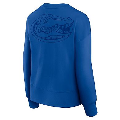 Women's Fanatics Royal Florida Gators Supersoft Flow Fleece Pullover Sweatshirt