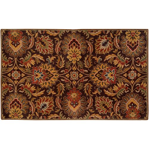 Surya Caesar Black Floral Rug - 24'' x 36''