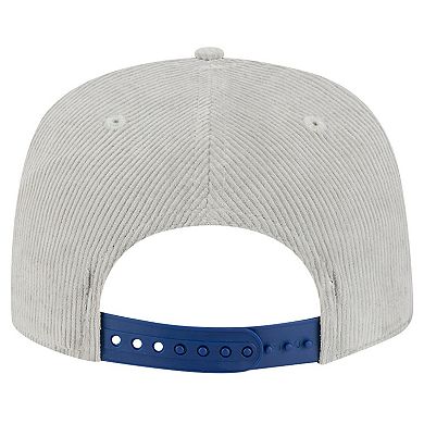 Men's New Era Gray Los Angeles Dodgers Corduroy Golfer Snapback Hat