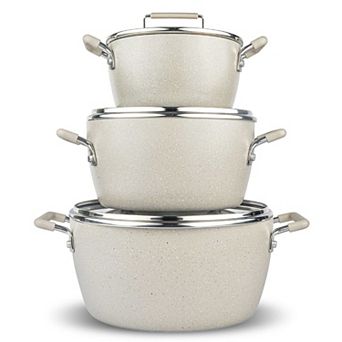 Granitestone Desert Collection 6 pc Nonstick Nesting Stock Pots Set