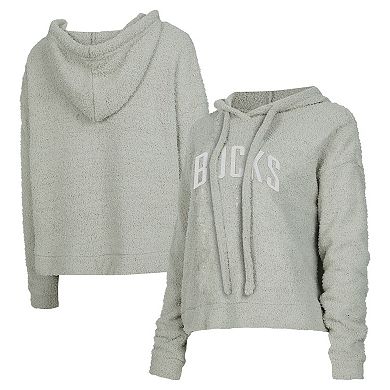 Women's Concepts Sport Gray Milwaukee Bucks Ventura Comfy Pullover Hoodie