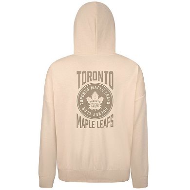 Men's Levelwear Cream Toronto Maple Leafs Contact Stamp Pullover Hoodie