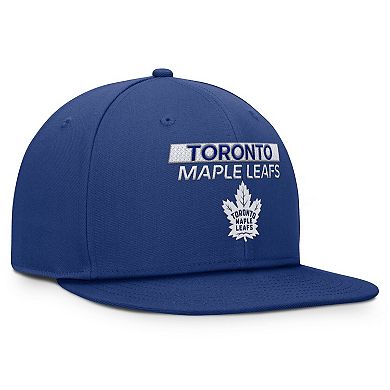 Men's Fanatics Blue Toronto Maple Leafs Authentic Pro Prime Snapback Hat