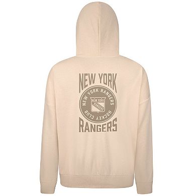 Men's Levelwear Cream New York Rangers Contact Stamp Pullover Hoodie