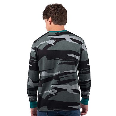 Men's Starter Gray/Charcoal Miami Dolphins Thursday Night Gridiron Vintage Logo Long Sleeve T-Shirt